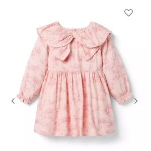 Janie and Jack Floral Toile Bow Dress (6-12m Baby)
